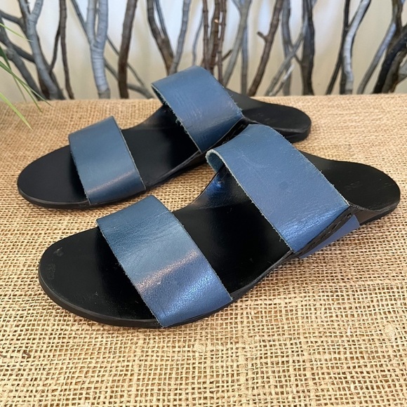 Urban Outfitters BDG Robyn Strap Blue Leather Sandals Size 9 Women’s - Picture 4 of 13